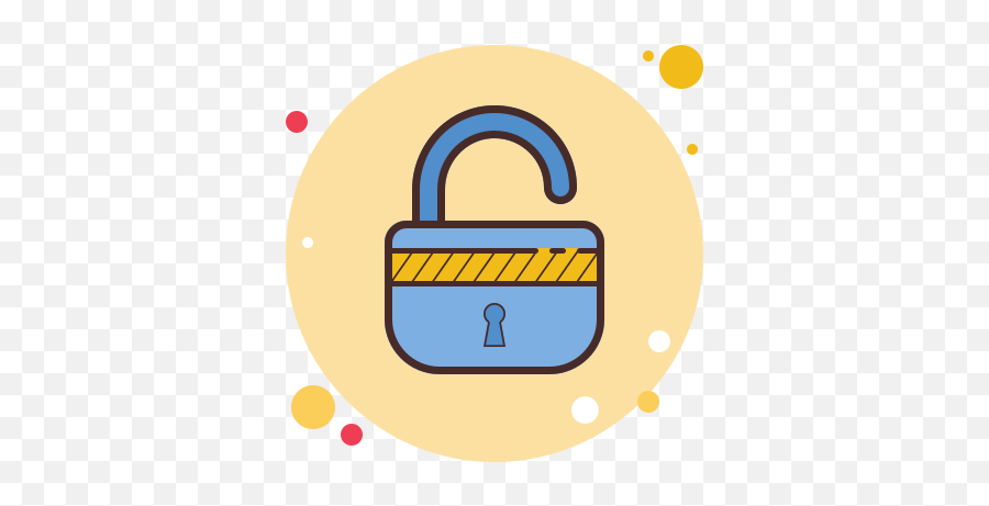 Lock Icon In Circle Bubbles Style - Cute Widgetsmith Icon Png,Locked Icon Png