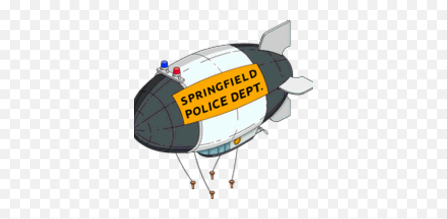 Spd Blimp The Simpsons Tapped Out Wiki Fandom - Police Blimp Png,Airship Icon