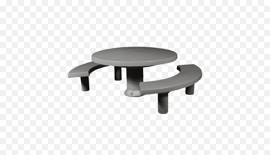 Download Round Pedestal Concrete Table - Concrete Table Round Png,Picnic Table Png