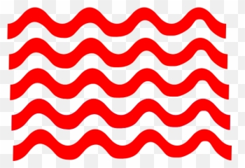 Red Wave Clipart - Pink Transparent Waves Png