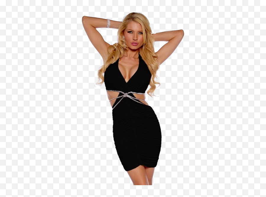 Sexy Cross Strap Dress - White Sexy Halter Cocktail Dress Png,Hot Woman Png