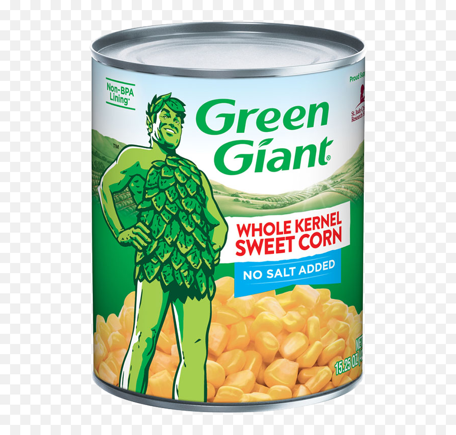 Green Giant No Salt Added Whole Kernel Sweet Corn 1525 - Green Giant Green Beans Png,Corn Transparent