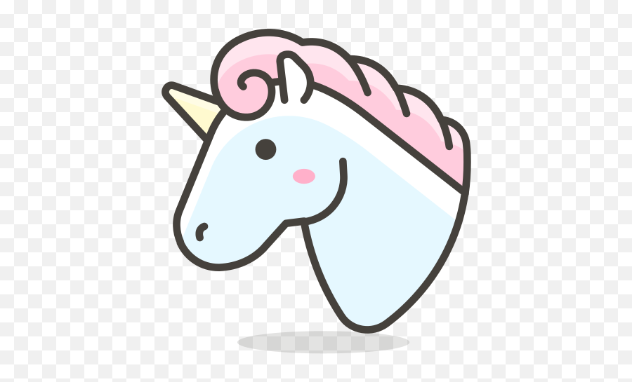 Unicorn Free Icon Of Another Emoji Set - Easy Unicorn Drawing Head Png,Free Unicorn Png