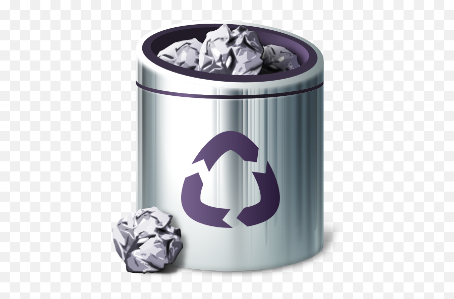 Places Trash Full Icon - Trash Icon For Ubuntu Png,Trash Png