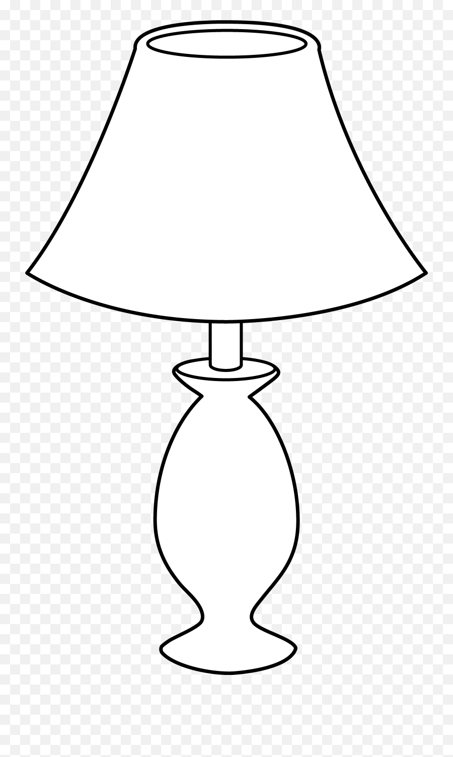 Floor Lamp Clip Art Transparent Background - Easy Lamp Design Drawing Png,White Line Transparent Background