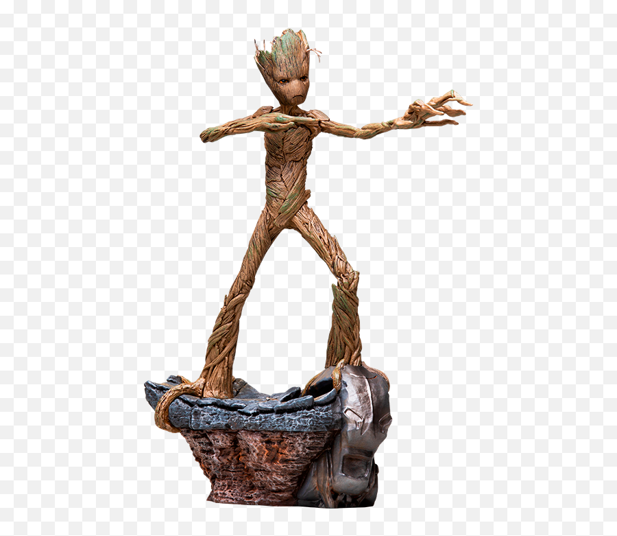 Marvel Groot Statue By Iron Studios - Iron Studios Groot Endgame Png,Groot Png