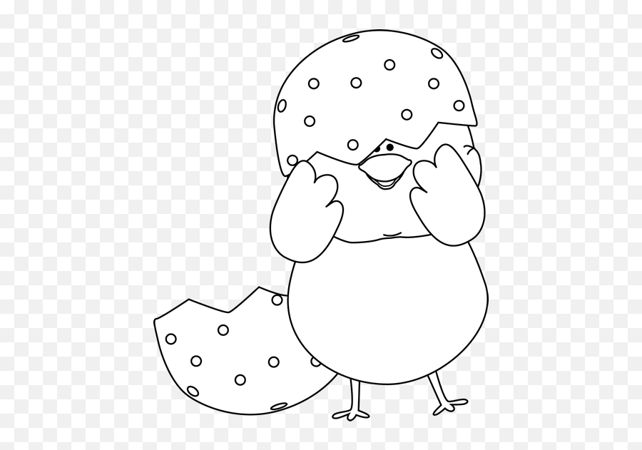Easter Chick Clip Art - Easter Chick Images Chic Clipart Black And White Png,Chicken Clipart Transparent Background