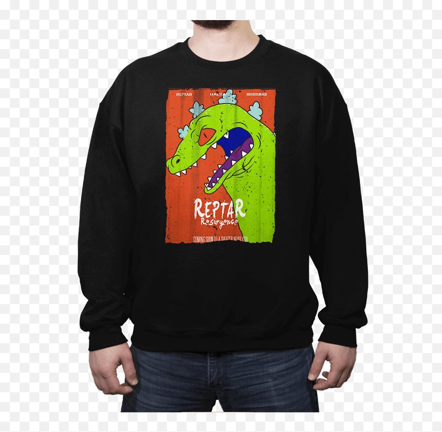Reptar Resurgence - Crew Neck Sweatshirt Fashion Round Neck Sweat Shirt Png,Reptar Png