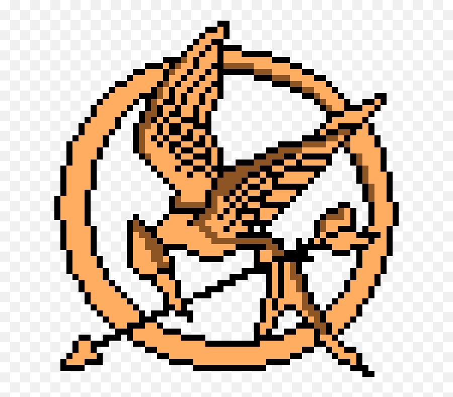 Pixilart - Hunger Games Pin By Jesustoast Mockingjay Pin Hunger Games Pixel Art Png,Hunger Games Png