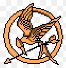 Pixilart - Hunger Games Pin By Jesustoast Mockingjay Pin Hunger Games Pixel Art Png,Hunger Games Png