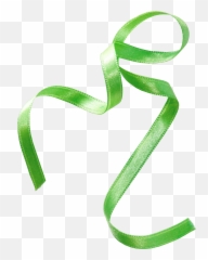 Ribbon Green Silk - Floating green ribbon png download