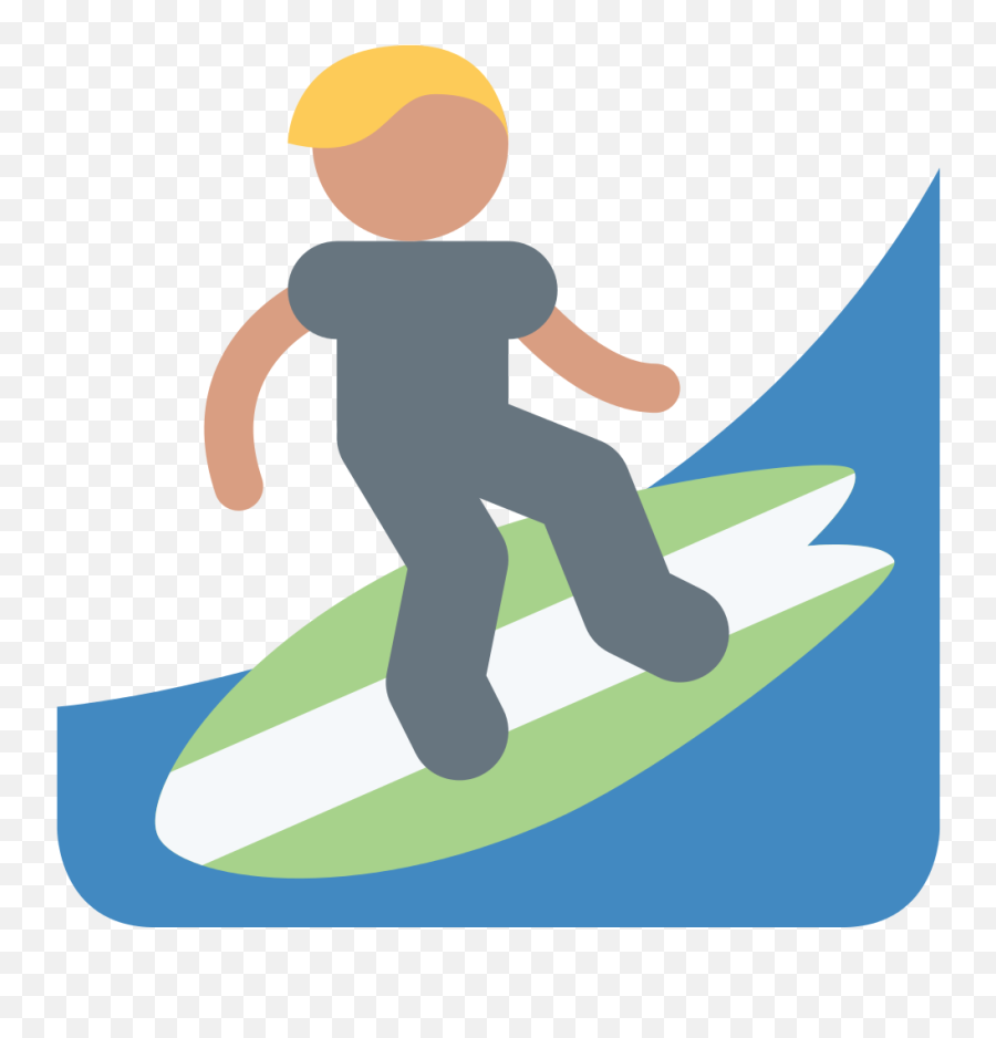 File - Twemoji 1f3c4 Svg Emoji Surf Png Clipart Full Surfing Png Icon,Surfer Png