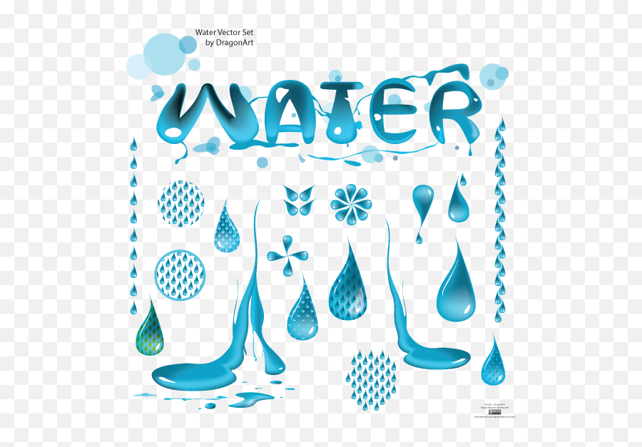 Download A Variety Of Water Vector - Water Vector Png,Water Vector Png