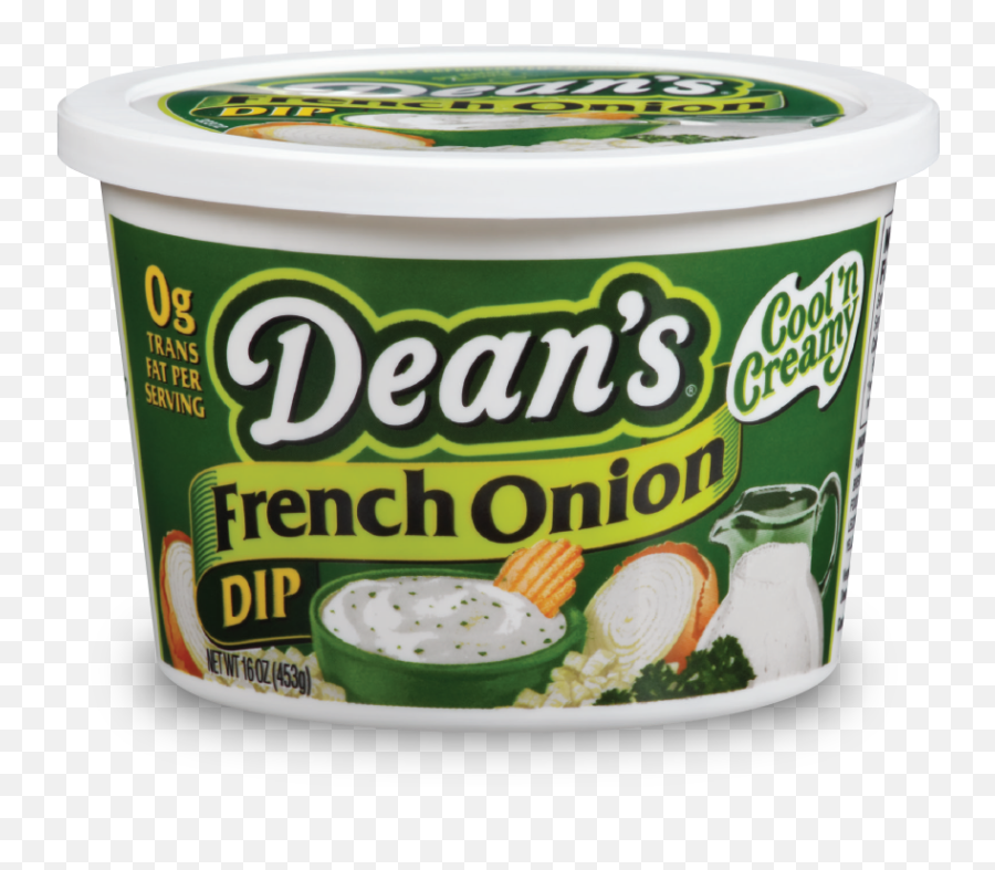 Deanu0027s Dip - French Onion French Onion Dip Green Container French Onion Dip With Bacon Png,Dip Png