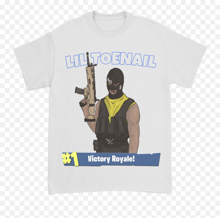 Download Hd Fortnite White Tee - Lil Toenail Shirts Assault Rifle Png,White Tee Png