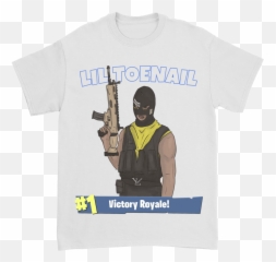 Download Hd Fortnite White Tee - Lil Toenail Shirts Assault Rifle Png,White Tee Png