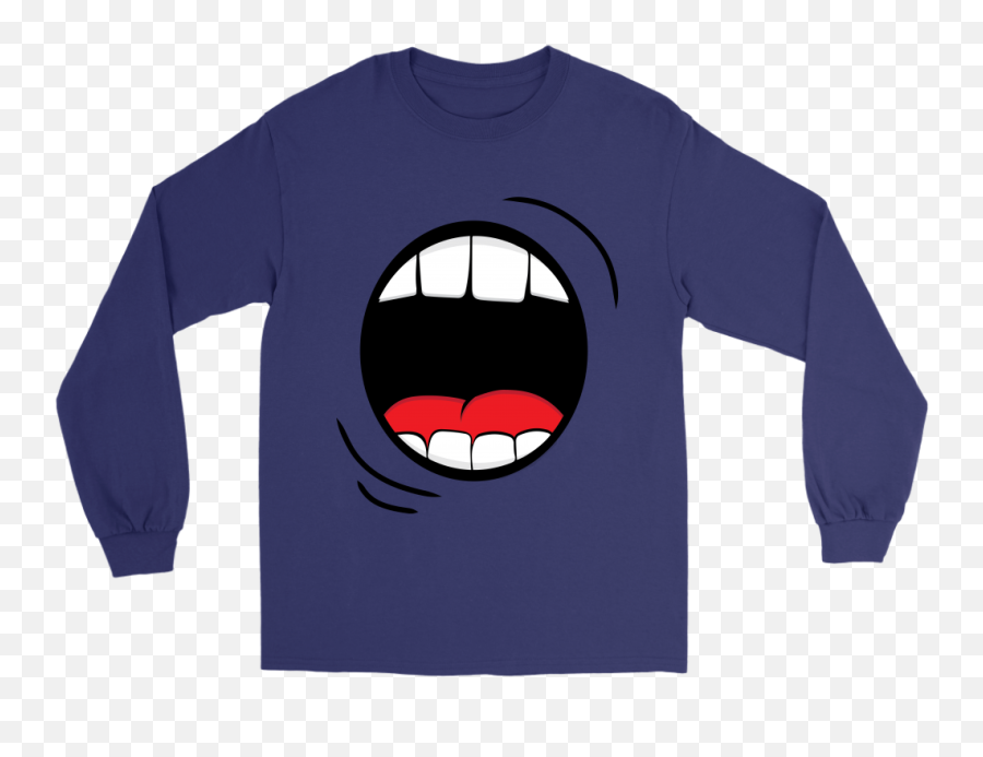 Halloween Long Sleeve T Png Monster Mouth