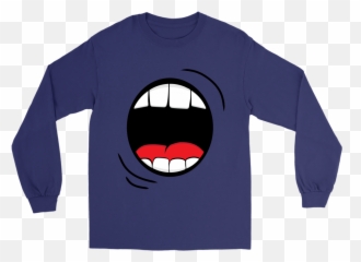 Halloween Long Sleeve T Png Monster Mouth