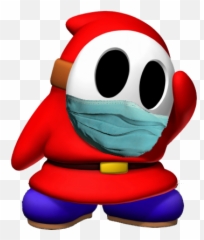 Shy Guy Blocking Corona - Shy Guy Mario Png,Shy Guy Png