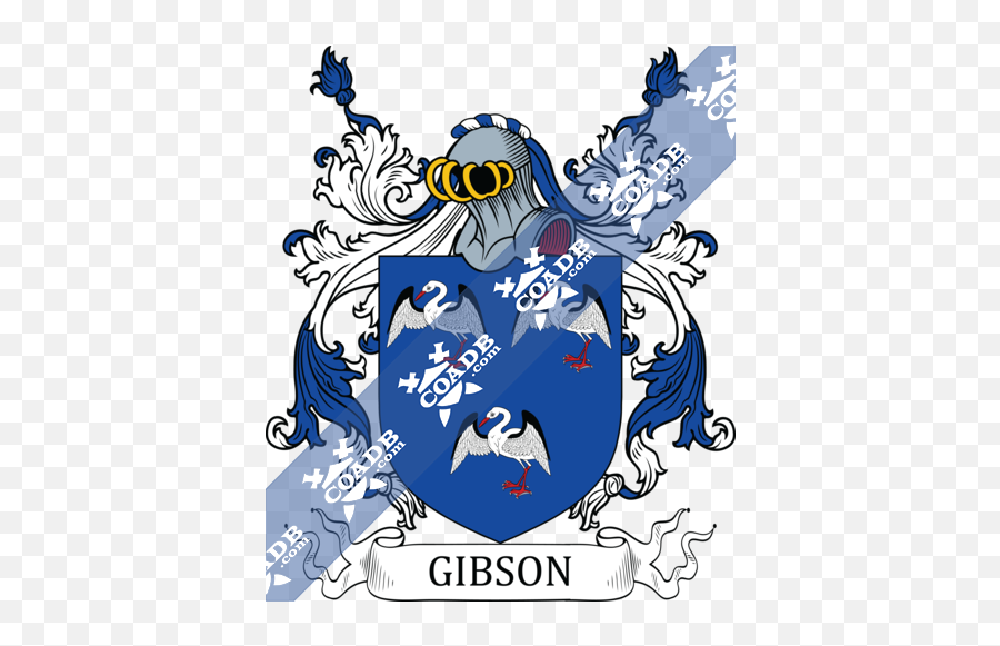 Gibson Family Crest Coat Of Arms And Name History - Catherine Parr Family Crest Png,9 Png