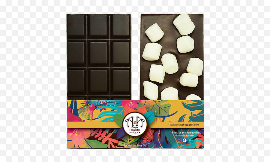 Dark Chocolate Bar Marshmallows - Chocolate Png,Marshmallows Png