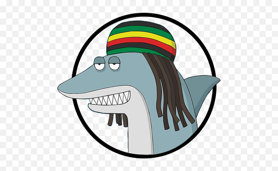 Reggae Shark Ganja Weed Vaporizers The Hot Chronic - Reggae Reggae Shark Happy Birthday Png,Shark Teeth Png