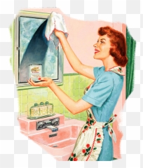 Helping Hands Central Portland - Vintage House Wife Png,Cleaning Lady Png