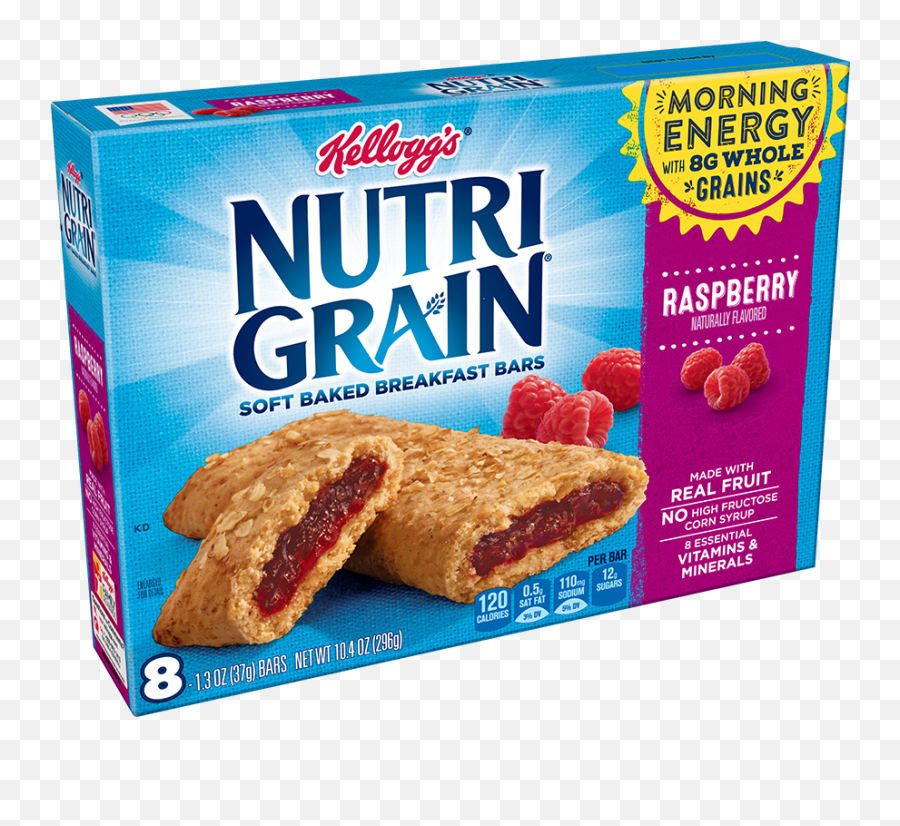 Made With 8g Of Whole Grains U0026 Real Fruit - Nutri Grain Nutri Grain Bars Png,Grains Png