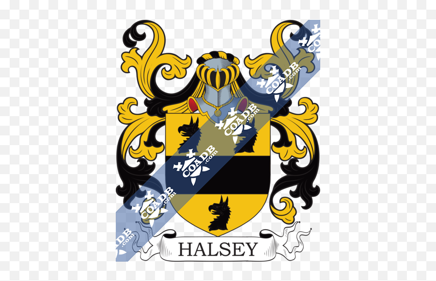 Halsey Family Crest Coat Of Arms And - Hernandez Coat Of Arms Png,Halsey Logo Transparent