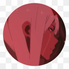 Zero Two Pfp Icon - Darling In The Franxx Matching Circle png