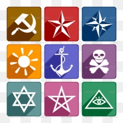 Icons Of The Different Symbols - Language png