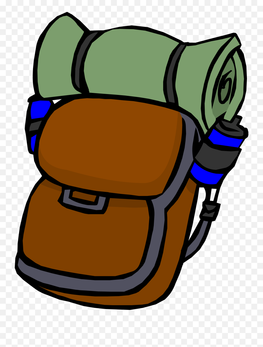 Clipart Backpack Backbag - Hiking Backpack Clipart Transparent Png,Backpack Clipart Png
