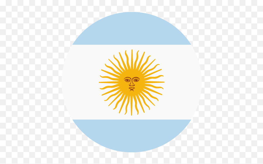 Argentina Flag Vector Emoji Icon Free Download - Circle Png,Argentina Flag Png