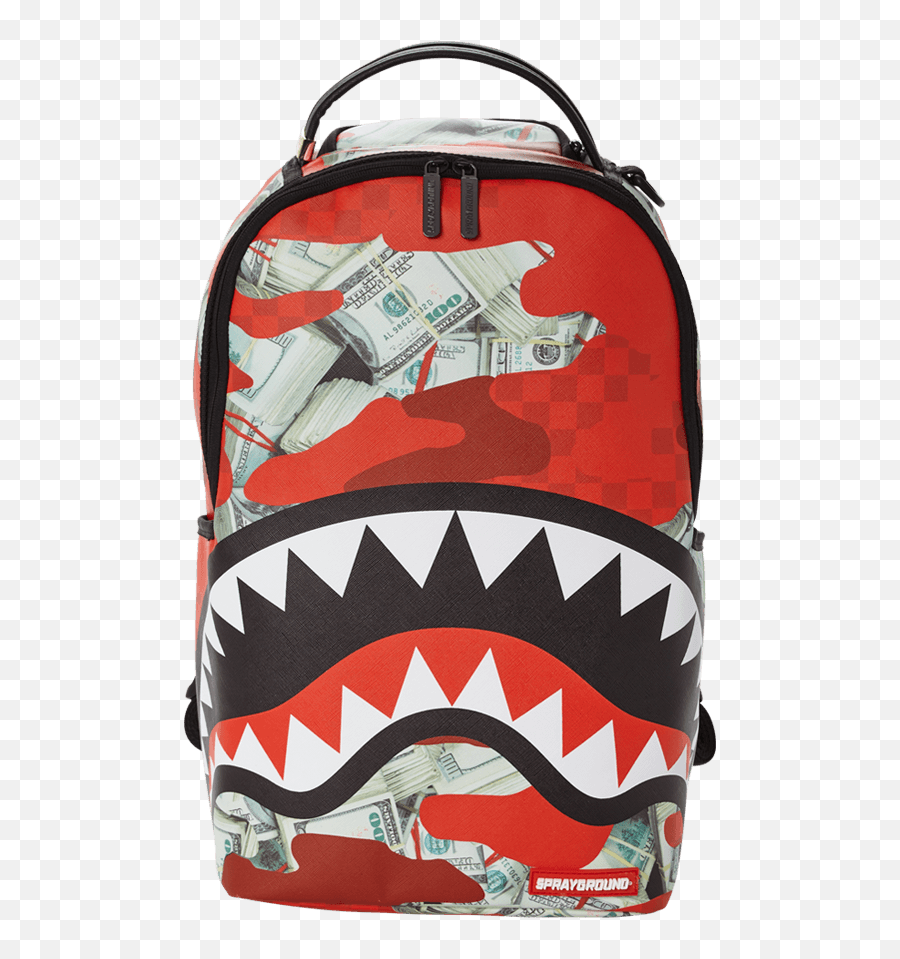 Sprayground Money Camo Backpack - Money Sprayground Backpack Png,Red Money Bag Icon