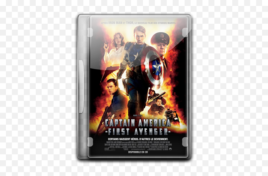 Captain America The First Avenger V13 Vector Icons Free - Captain America The First Avenger 2011 Movie Poster Png,Captain Marvel Icon