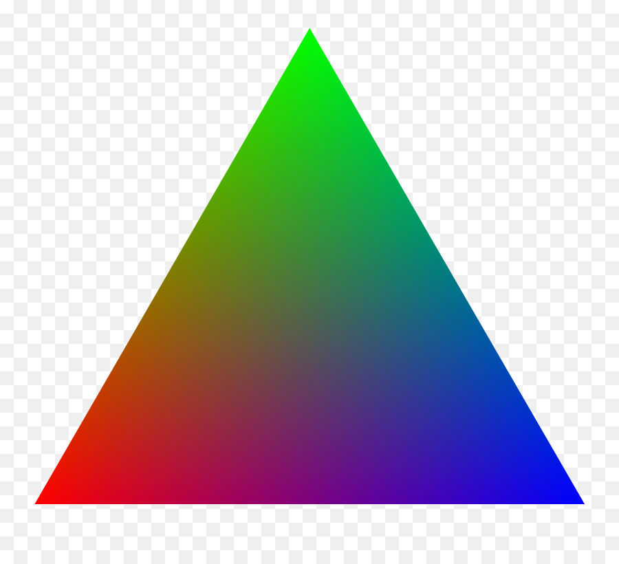 Triangle Png - Barycentric Coordinates Color,Triangle Transparent Background