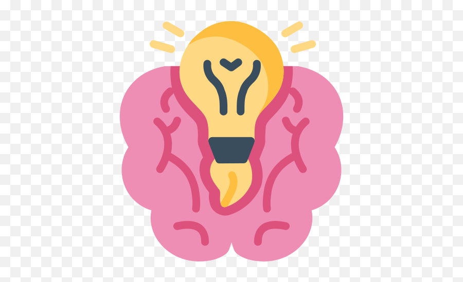 Creative Design Brain Light Lightbulb Idea Brainstorm - Idea Png,Brainstorm Icon