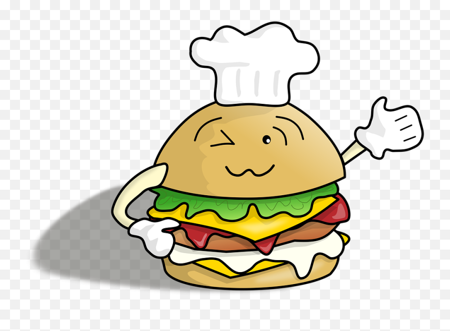 Burger Cute Delicious - Free Image On Pixabay Food Png,Cartoon Burger Png