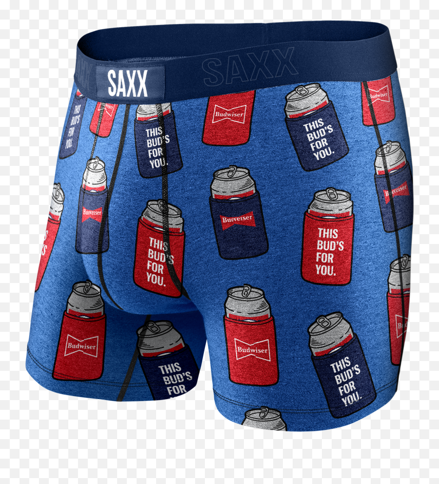 Vibe Boxer Brief - Blue Bud Koozies U2013 Saxx Underwear Budweiser Saxx Png,Lebanese Flag Icon