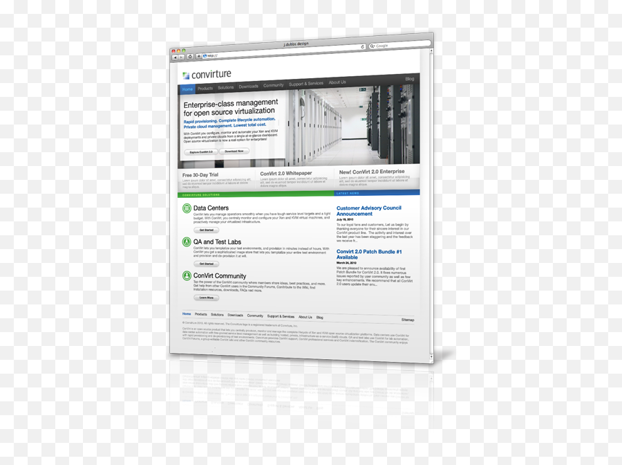 Convirture Website Design For Virtualization Software Developer - Vertical Png,Virtualization Icon