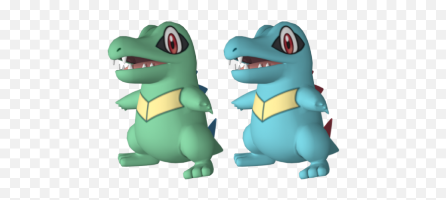 Totodile Pokemon Character Free 3d - Cartoon Png,Totodile Png
