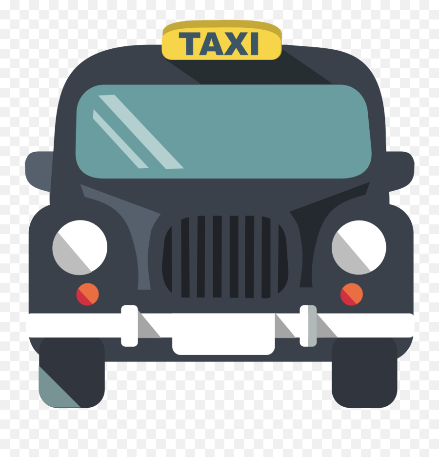 Transportation Clipart Cab Transparent - Flat Illustration Car Png,Cab Png