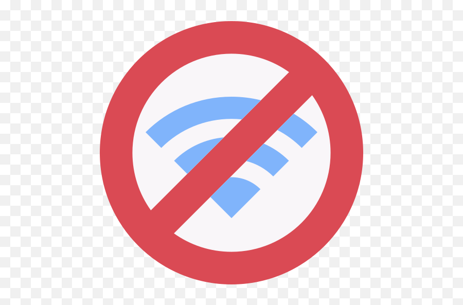 No Wifi - Free Icons Signo De No Molestar Png,Red Cross On Network Icon
