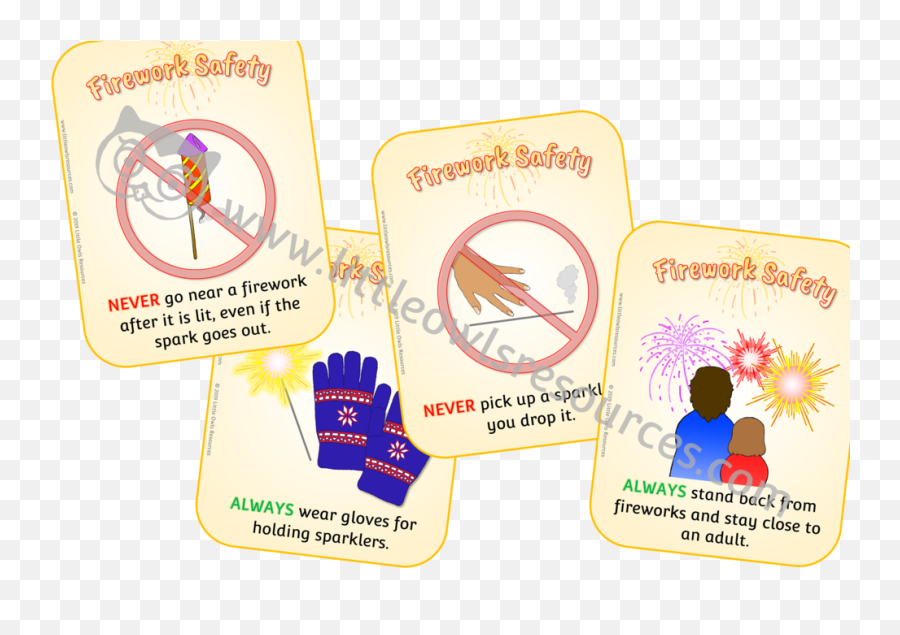 Free Firework Safety Cards Printable Early Yearsey Eyfs - Label Png,Sparklers Png