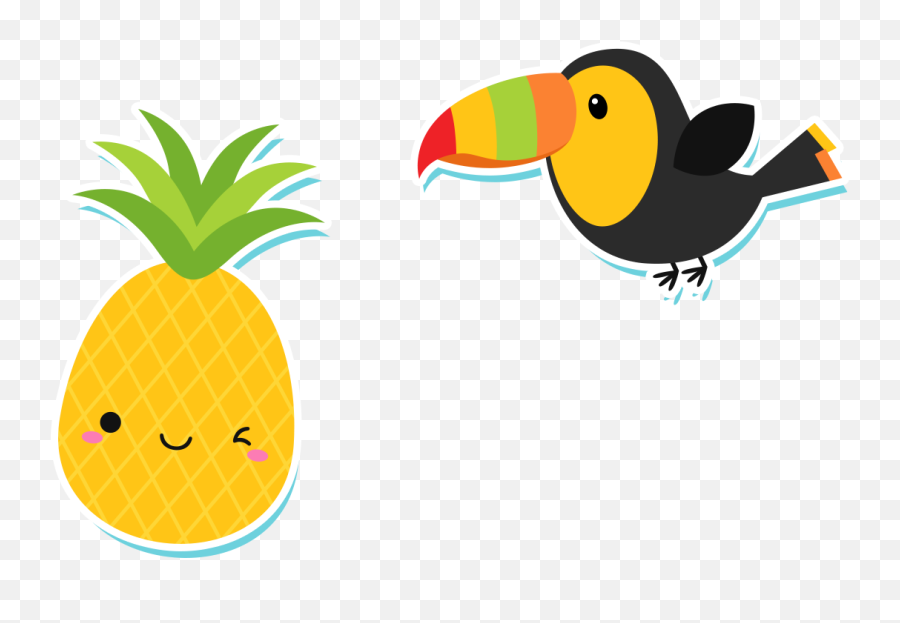 Pineapple Clipart Cute - No Background Pineapple Clipart Png,Pineapple Clipart Png