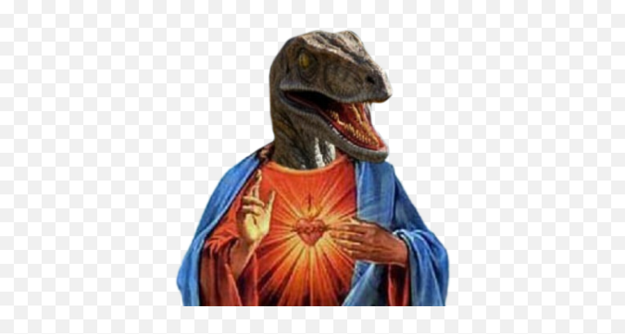 Raptor Jesus Raptorjc Twitter - Jesus Raptor Png,Velociraptor Png