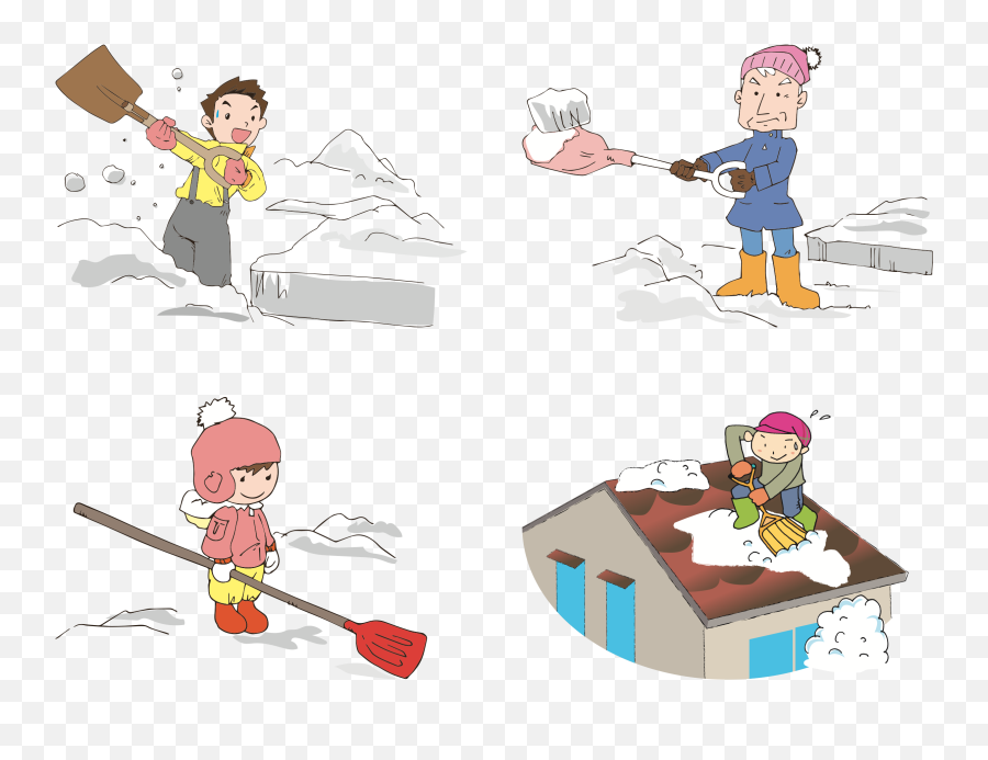 Download Shoveling Snow Clipart Png Image With No Background - Free Vector Shovelling Snow,Snow Clipart Png