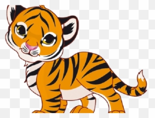 Download White Tiger Clipart - Cartoon Baby png