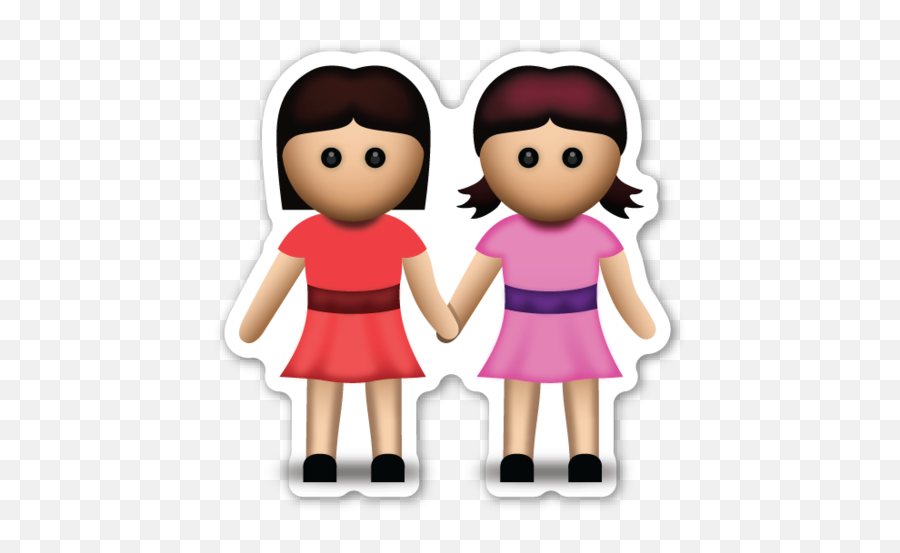New Lesbian - Themed Emojis Will Make Your Texts Supergay Sisters Emoji Png,Okay Hand Emoji Png