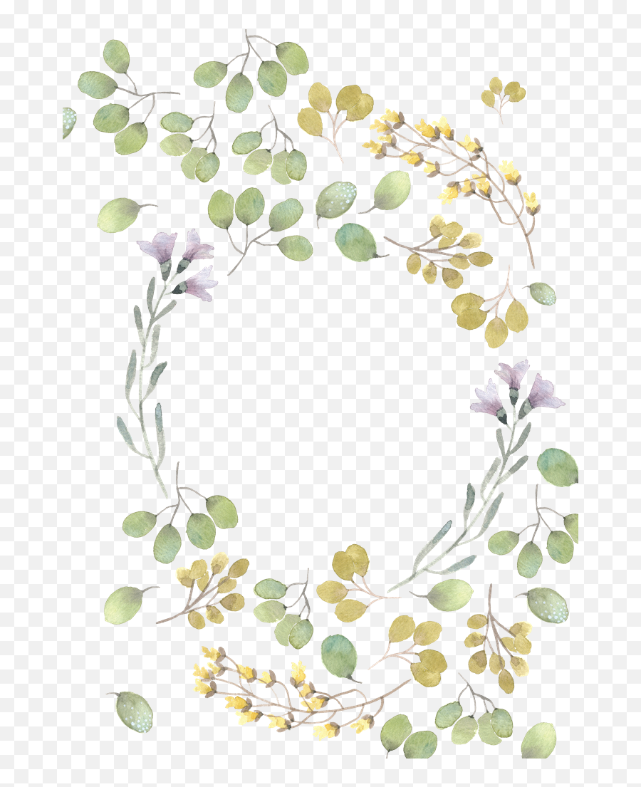 Decorative Leaf Png Free Download Mart - Leaves Watercolour Border Free,Decorative Png